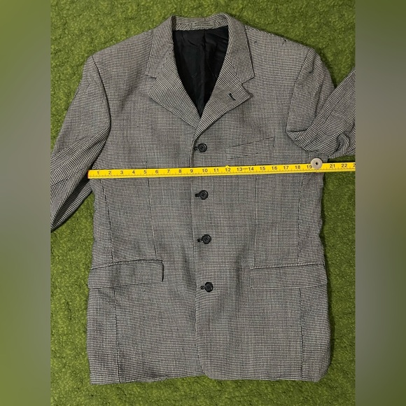 Vintage Mondo Uomo Black and White Checkered Blazer - Picture 10 of 14
